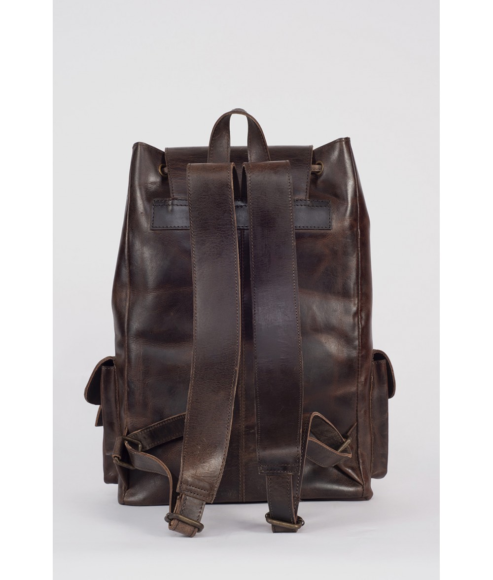 Classy Leather Bags Leather Travel Backpack – Black - Image 3