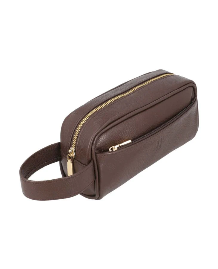 Classy Leather Bags Leather Travel Pouch – Sage - Image 3
