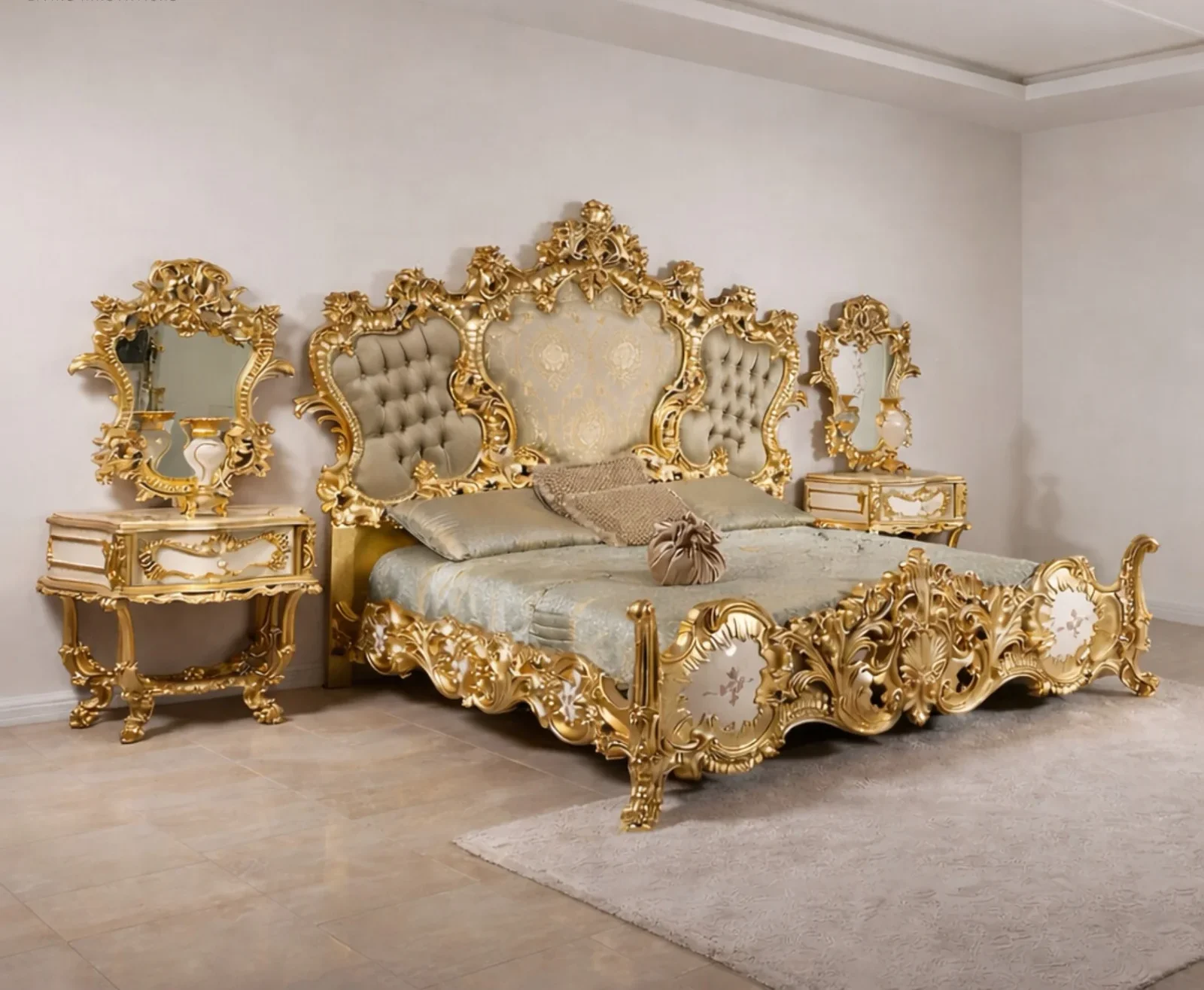 Wooden Handmade Luxury Carved Bed